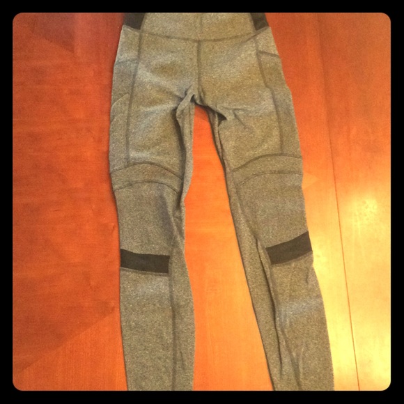 lululemon athletica Pants - Lululemon heathered grey legging with black trim